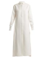 Racil Mineko Polka-dot Jacquard Shirtdress