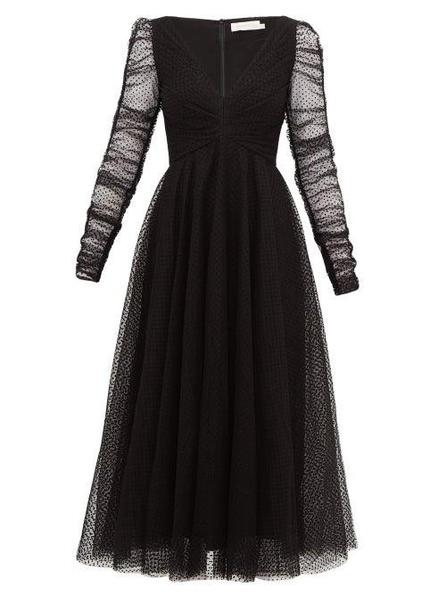 Matchesfashion.com Zimmermann - Espionage Tulle Ballet Dress - Womens - Black