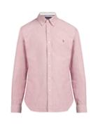 Matchesfashion.com Polo Ralph Lauren - Logo Embroidered Cotton Oxford Shirt - Mens - Pink