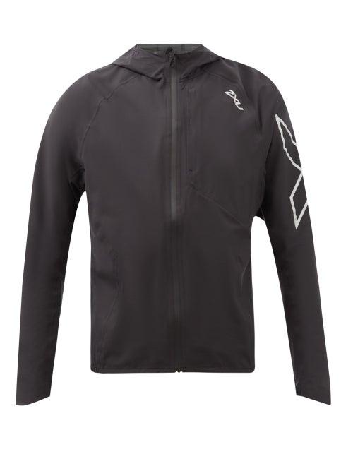 2xu - Light Speed Packable Shell Jacket - Mens - Black Silver