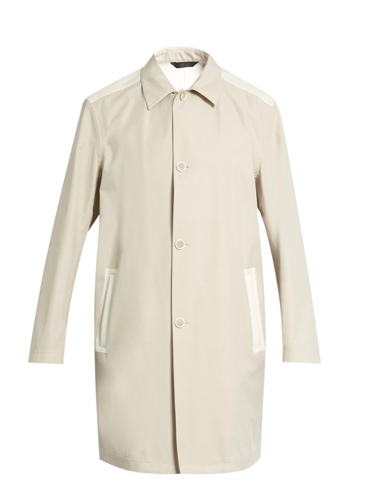 Calvin Klein Collection Bi-colour Wool-blend Coat