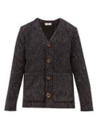 Matchesfashion.com Sfr - Gte Multi Weave Cardigan - Mens - Navy Multi