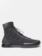 The Row - Tr Jersey And Leather Boots - Womens - Black