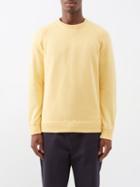Ghiaia Cashmere - Raglan-sleeve Cotton Sweater - Mens - Yellow