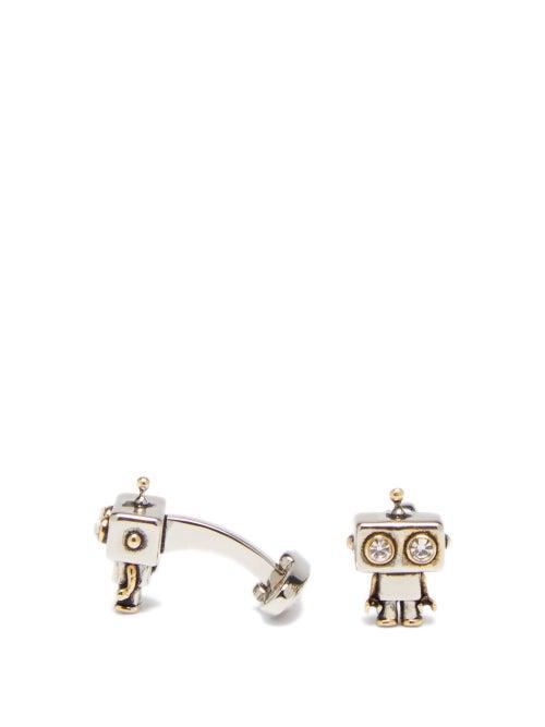 Paul Smith - Robot Crystal-embellished Cufflinks - Mens - Multi