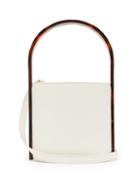 Matchesfashion.com Staud - Bisset Acetate And Leather Bucket Bag - Womens - White Multi
