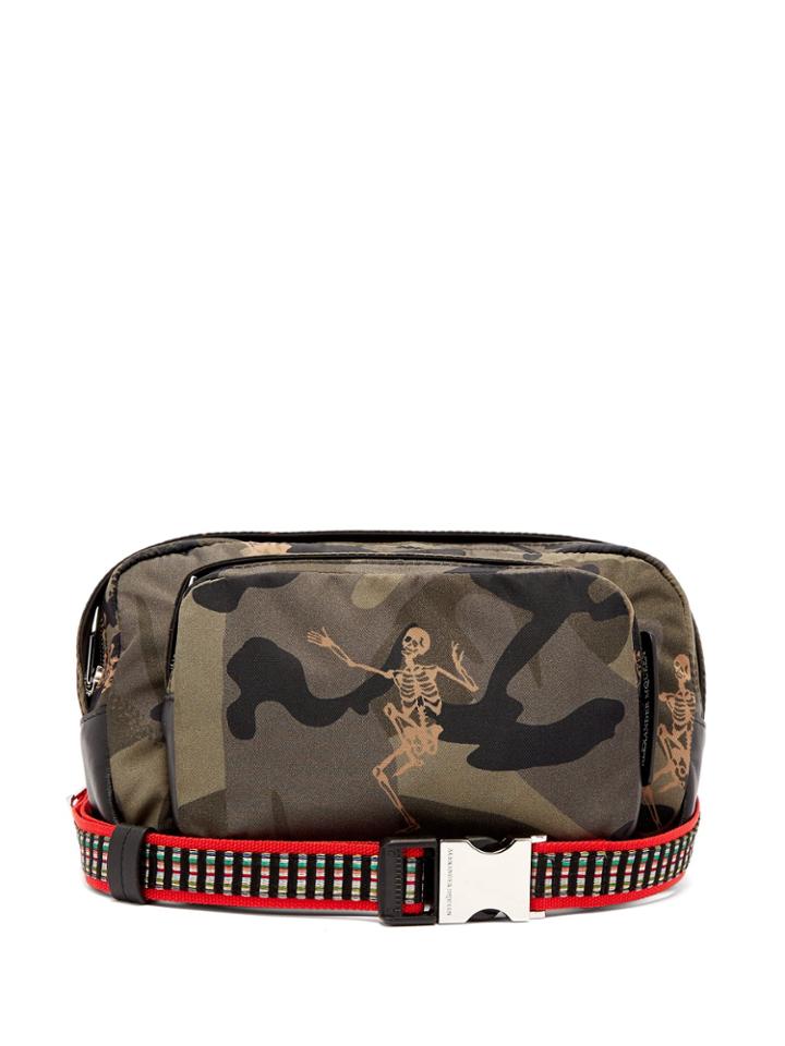 Alexander Mcqueen Skull And Camouflage Print Cross-body Bag