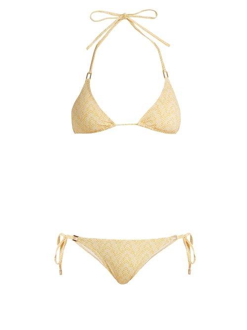 Matchesfashion.com Melissa Odabash - Cancun Triangle Bikini - Womens - Yellow Print