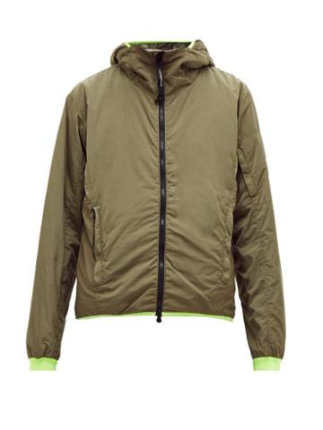 Matchesfashion.com C.p. Company - Contrast Trim Hooded Jacket - Mens - Khaki