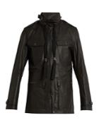Lanvin Hooded Leather Jacket