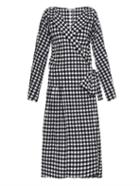Chloé Gingham Cotton Wrap Dress
