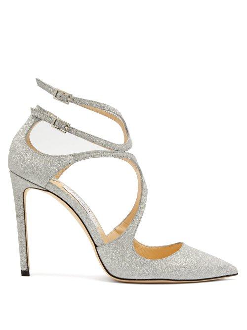 Matchesfashion.com Jimmy Choo - Lancer Glitter Pumps - Womens - Silver