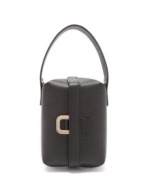 Matchesfashion.com Valextra - Tric Trac Saffiano-leather Bag - Womens - Black