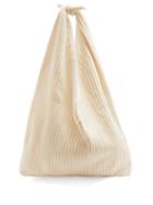Matchesfashion.com The Row - Bindle Ribbed Knit Cashmere Shoulder Bag - Womens - Ivory
