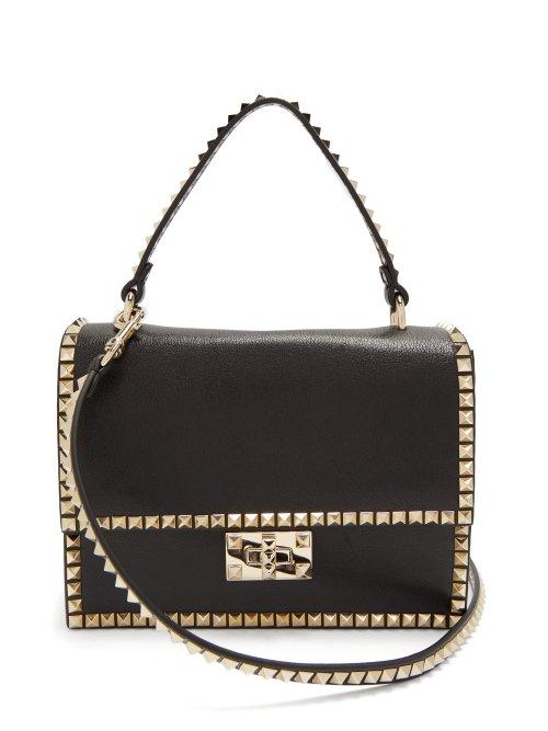 Matchesfashion.com Valentino - Rockstud No Limit Leather Cross Body Bag - Womens - Black