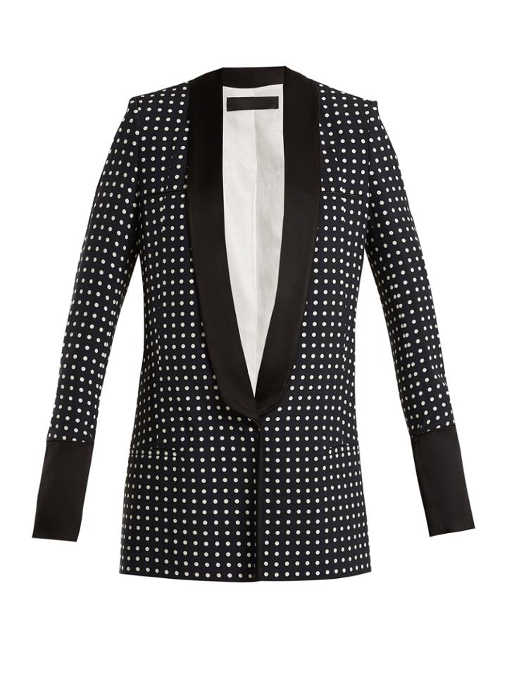 Haider Ackermann Shawl-lapel Polka-dot Print Blazer