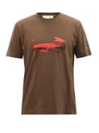 1017 Alyx 9sm - Infared Abstract-print Cotton-jersey T-shirt - Mens - Brown