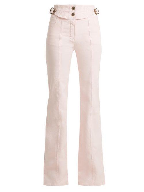 Matchesfashion.com Chlo - Mid Rise Flared Jeans - Womens - Pink