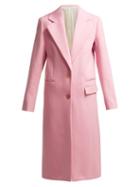 Matchesfashion.com Joseph - Magnus Single Breasted Wool Blend Coat - Womens - Light Pink