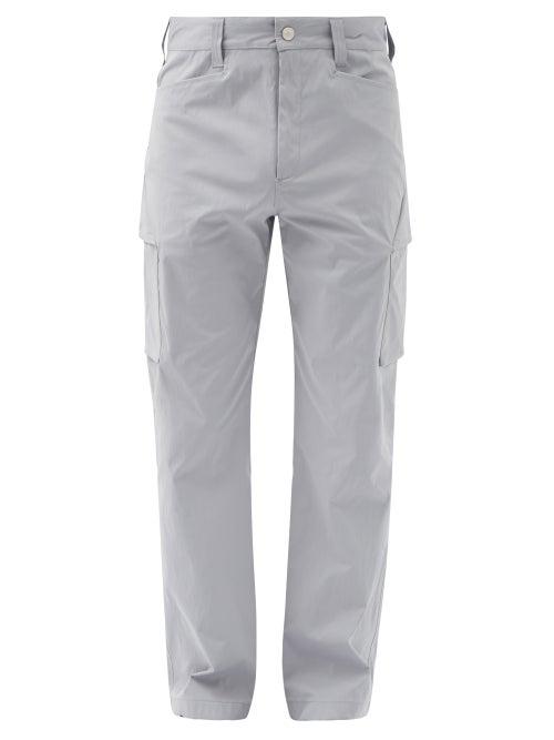 Affxwrks - Twill Cargo Trousers - Mens - Light Grey