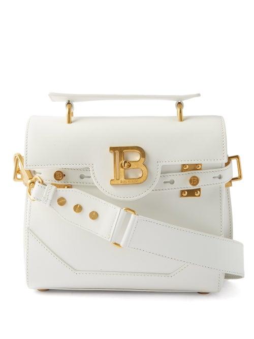 Balmain - B-buzz 23 Leather Cross-body Bag - Womens - White