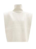 Matchesfashion.com Totme - Roll-neck Wool-blend Bib - Womens - Cream