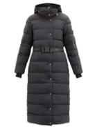 Matchesfashion.com Burberry - Eppingham Belted Quilted Down Coat - Womens - Black