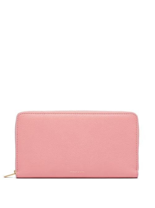 Matchesfashion.com Mansur Gavriel - Zip-around Leather Wallet - Womens - Pink