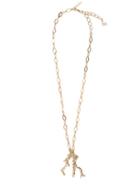 Oscar De La Renta Embellished-coral Pendant Necklace