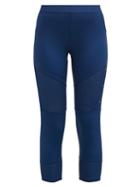 Matchesfashion.com Adidas By Stella Mccartney - X Parley For The Oceans The Run Cropped Leggings - Womens - Blue