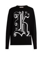 Christopher Kane Kane-intarsia Knit Wool Sweater