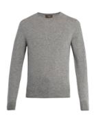 Matchesfashion.com Berluti - Cashmere Crew Neck Sweater - Mens - Grey