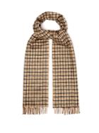 Prada Reversible Checked Silk And Cashmere-blend Scarf