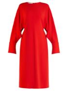 Stella Mccartney Slashed-sleeve Stretch-cady Dress