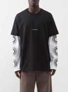 Givenchy - Oversized Double-layered Jersey T-shirt - Mens - Black White