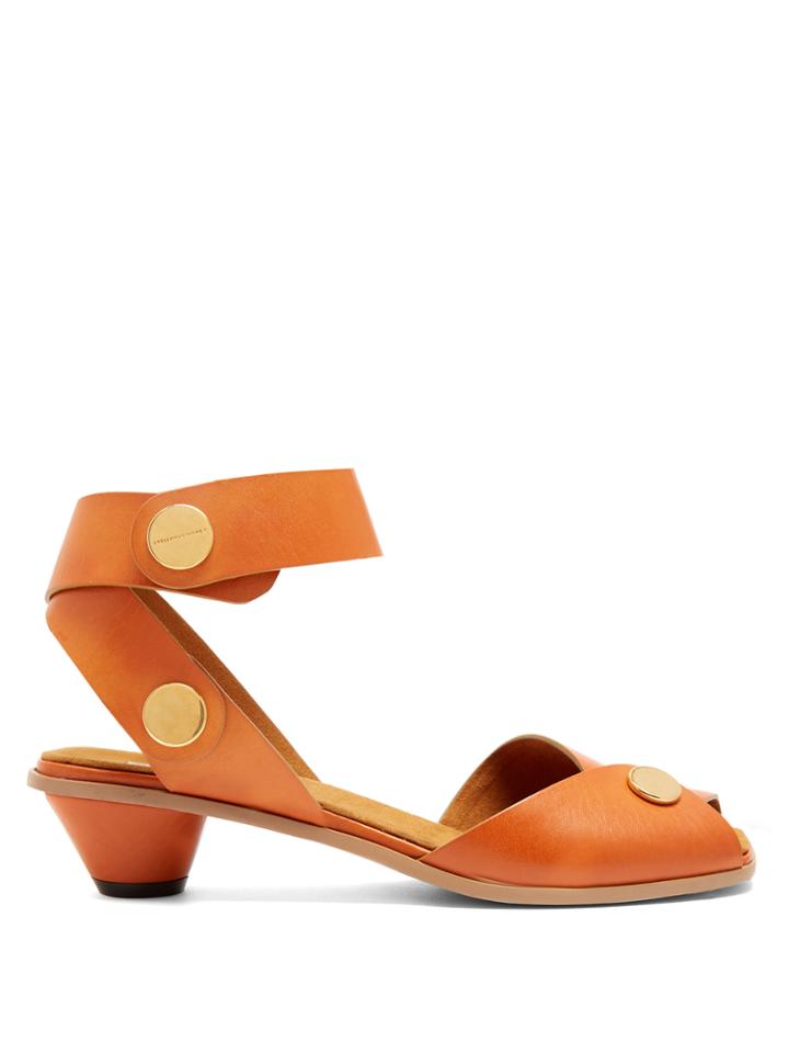 Stella Mccartney Collection Cone-heel Faux-leather Sandals