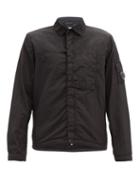 Matchesfashion.com C.p. Company - Zip-front Garment-dyed Shell Overshirt - Mens - Black