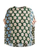 Matchesfashion.com Biyan - Swarna Floral Pint Silk Blouse - Womens - Blue Multi