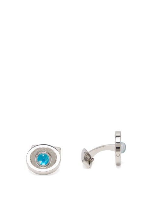 Matchesfashion.com Dunhill - Radial Gyro Sterling Silver Cufflinks - Mens - Silver
