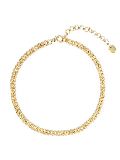 Matchesfashion.com Shay - Diamond & 18kt Gold Curb-chain Choker - Womens - Yellow Gold