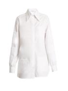 Christopher Kane Point-collar Cotton-poplin Shirt