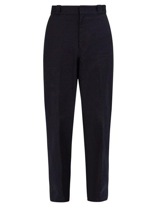 Matchesfashion.com Prada - Straight Leg Cotton Trousers - Mens - Blue