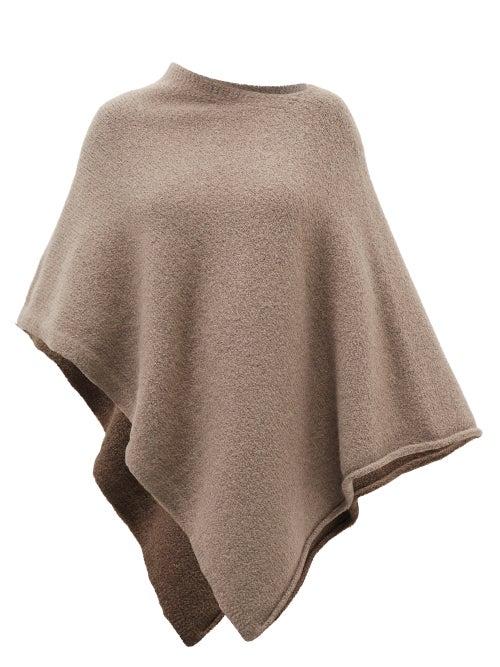 Lauren Manoogian - Fold Asymmetric Alpaca-blend Poncho - Womens - Brown
