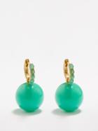 Irene Neuwirth - Gumball Chrysoprase & 18kt Gold Earrings - Womens - Green