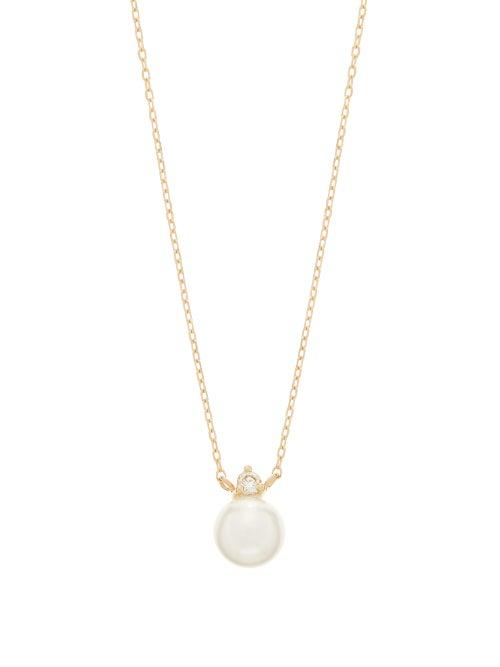 Matchesfashion.com Mizuki - Diamond, Pearl & Gold Pendant Necklace - Womens - Pearl