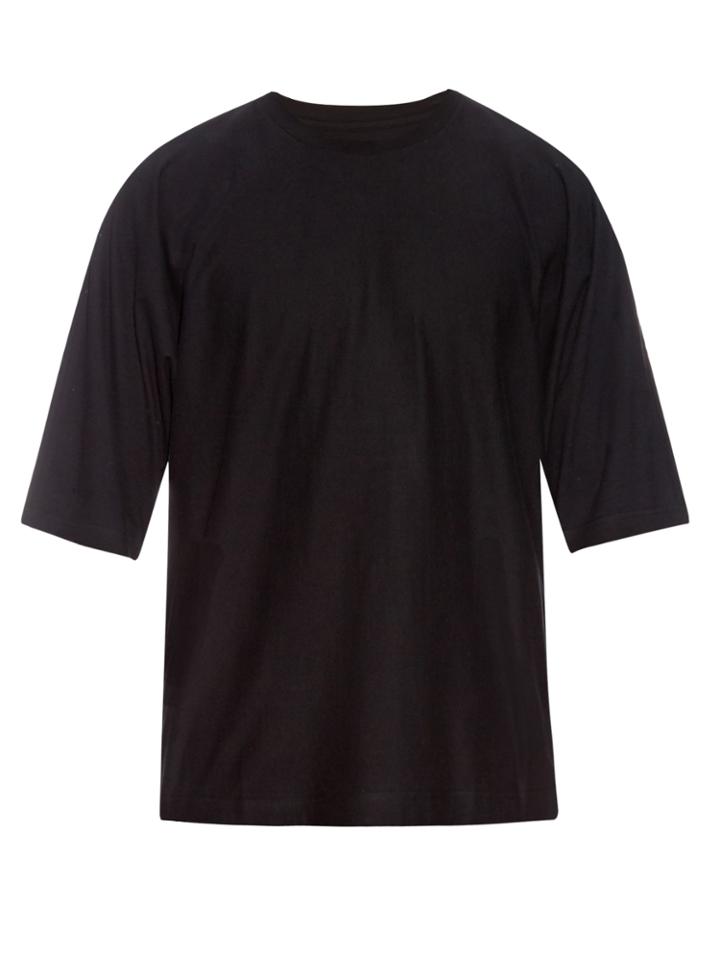 Homme Plisse Issey Miyake Winged-sleeve Cotton-jersey T-shirt