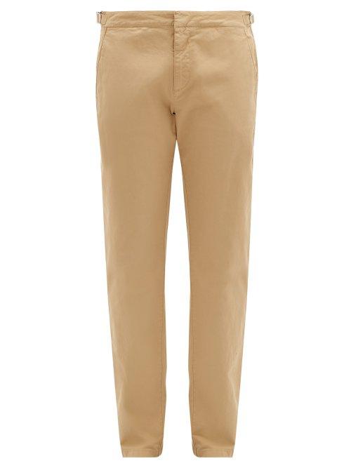 Matchesfashion.com Orlebar Brown - Campbell Cotton Twill Chinos - Mens - Brown