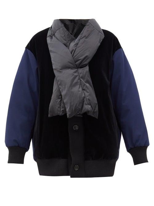 Matchesfashion.com Marni - Reversible Removable-scarf Coat - Womens - Navy