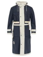 Matchesfashion.com Craig Green - Reversible Cotton Twill And Rubber Parka Jacket - Mens - Navy