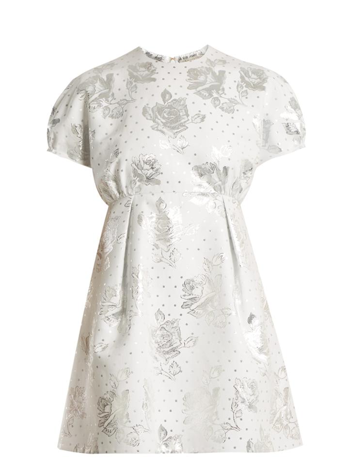 Emilia Wickstead Arielle Floral-jacquard Mini Dress